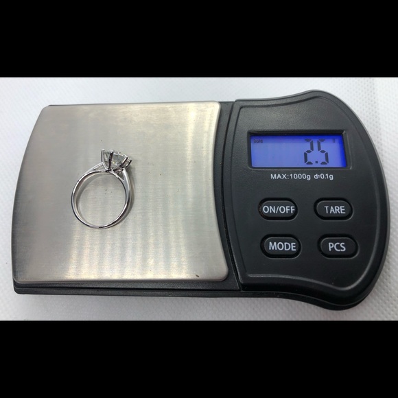 2ct moissanite 14k white gold ring with Certificate - Picture 10 of 13